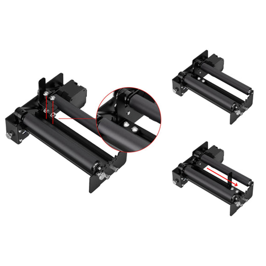 Вращающийся роликовый зажим для гравировки Ortur YRR 3.0 Rotary Roller for Cylinder Engraving
