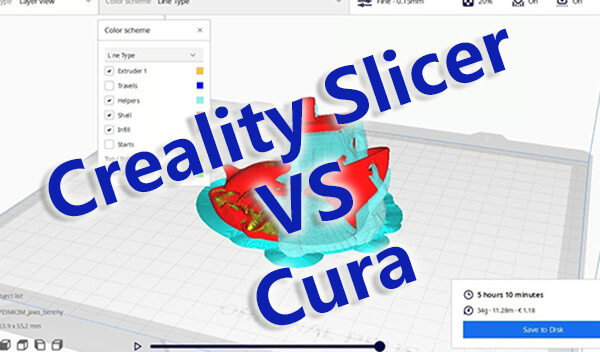 Creality Slicer против Cura: сходства и различия в 2023 году