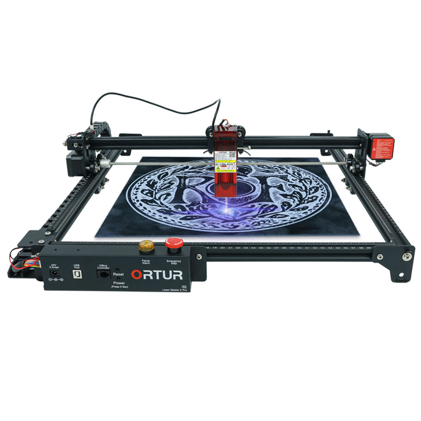 Лазерный гравер Ortur Laser Master2 Pro S2-LU2-4-SF с короткофокусным лазером 20 Вт