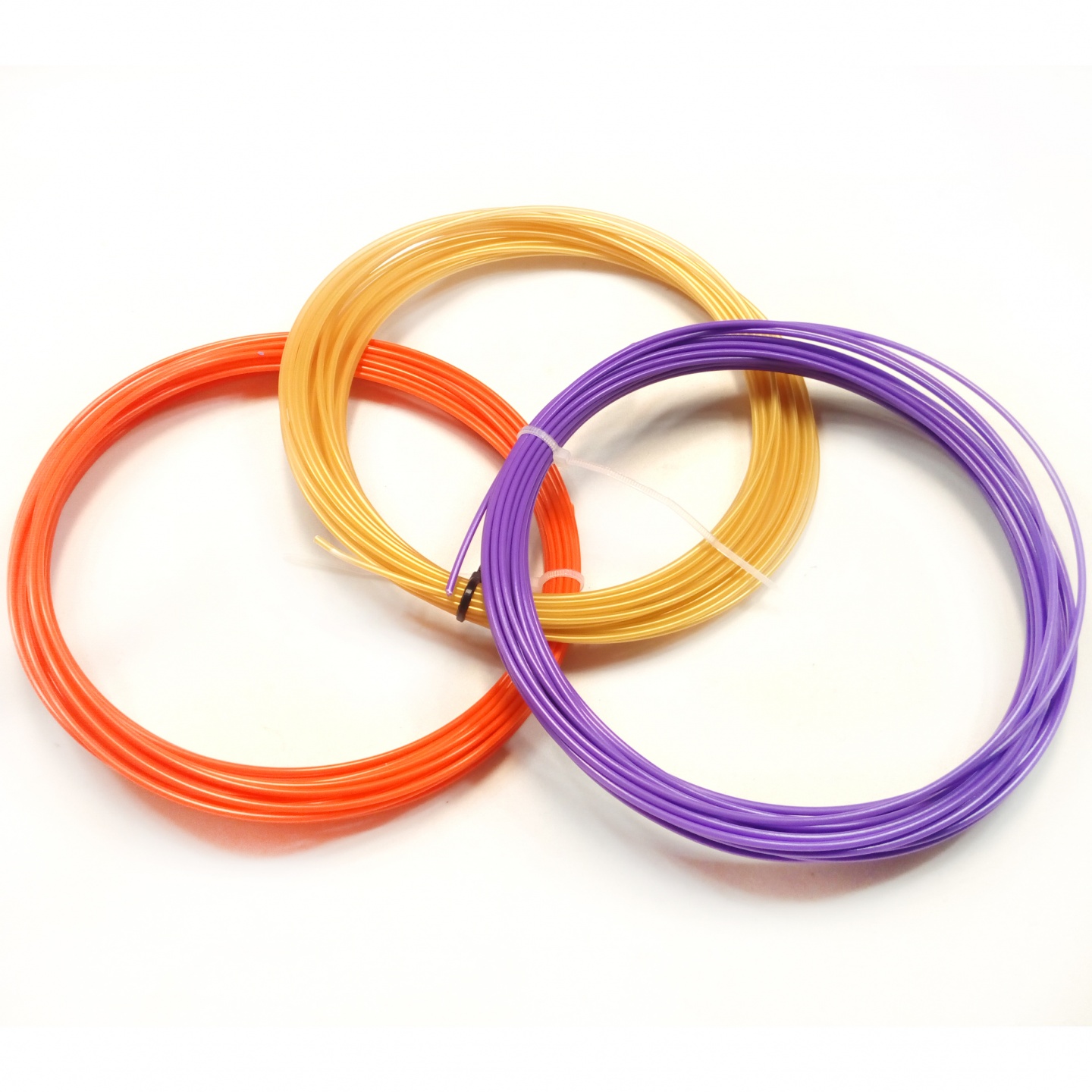 Комплект ABS-пластика Tiger3D 1.75 мм для 3D ручек (оранжевый, золотой, пурпурный), по 10 м каждого цвета